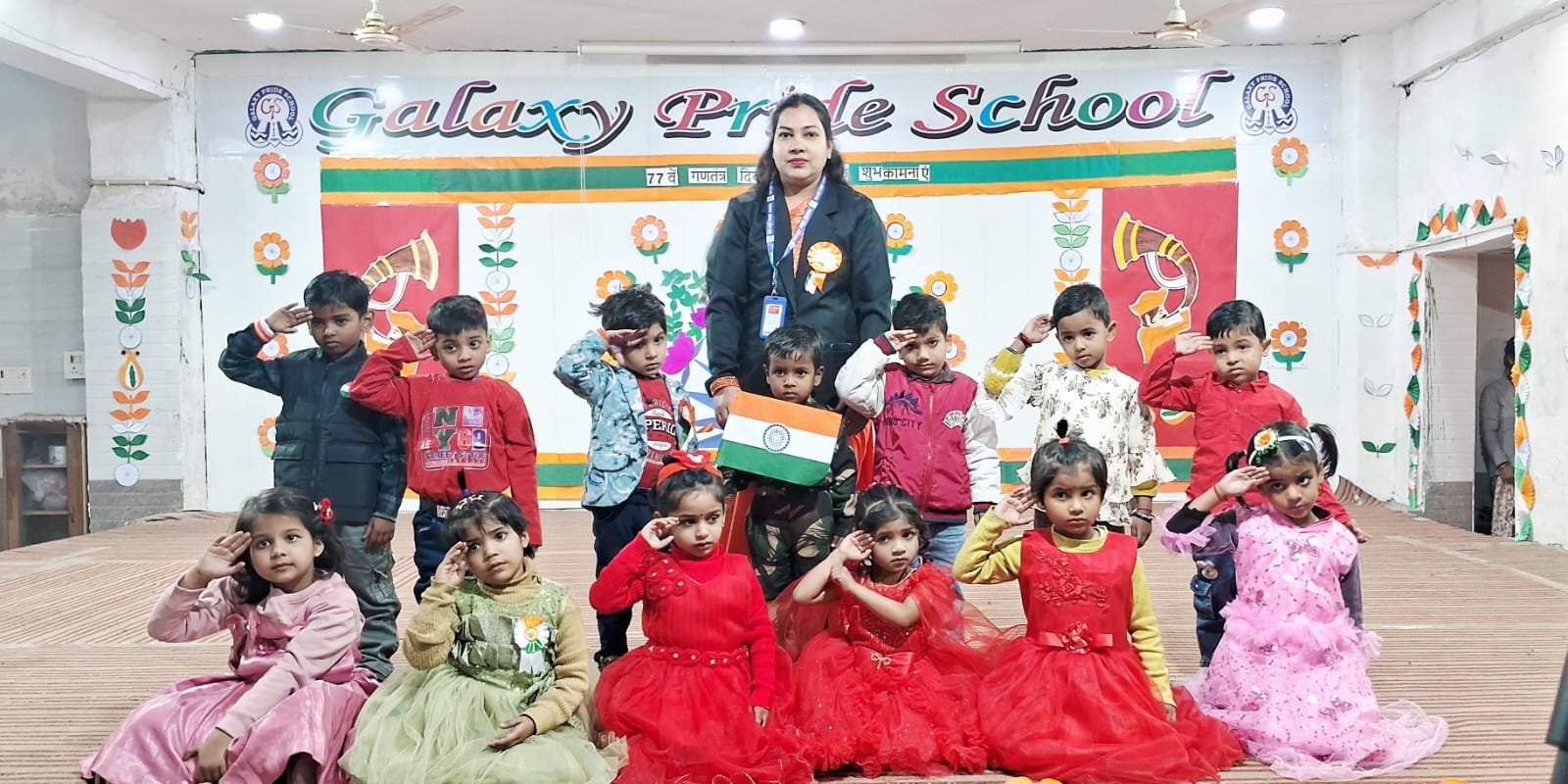 Republic Day at Galaxy Pride School Faridabad